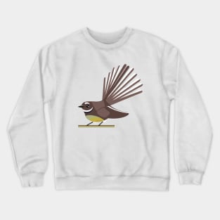 Fantail Piwakawaka NZ BIRD Crewneck Sweatshirt